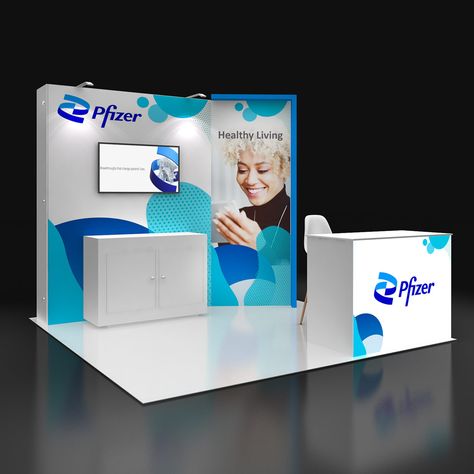 10x10 trade show booth design I Pure Exhibits Convention Booth Design, Tradeshow Booth Design, Booth Design Exhibition, Convention Booth, Trade Show Booth Ideas, Expo Stand, Show Booth Design, Booth Designs, Trade Show Booths