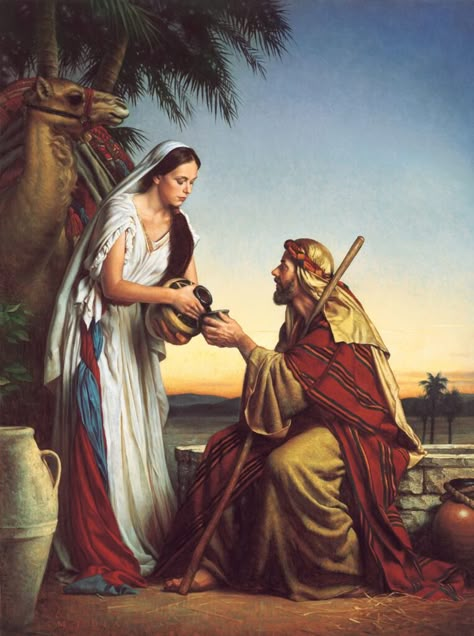 Bible Scenes, Hebrew Scriptures, Woman At The Well, Women Of The Bible, Biblical Paintings, Mary Pictures, For His Glory, Bible Illustrations, Bible Images