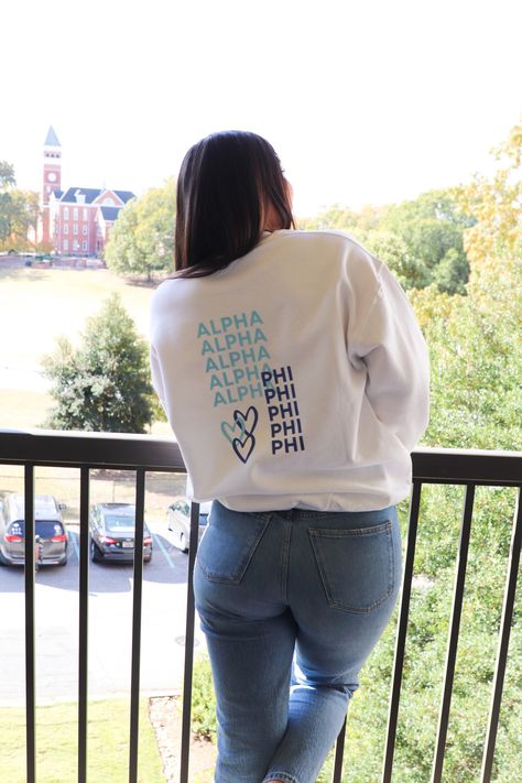 Show off your sorority in the cutest way with our boarding pass sweatshirt! Perfect for big little gifts, recruitment gifts, or a way to treat yourself!  Sweatshirts are made with heat transfers. Be sure to wash your sweatshirt inside out on cold and hang to dry! Sorority Sweatshirt Design Cricut, Sorority Sweatshirt Ideas, Phi Mu Sweatshirt, Sorority Exec Merch, Sorority Sweat Set, Alpha Phi Merch, Cute Sorority Shirts, Sorority Sweatshirt Design, Trendy Sorority Apparel