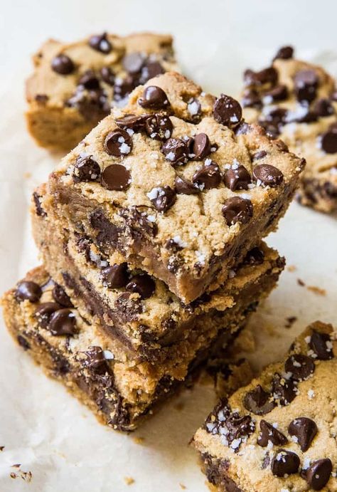 Gluten Free Cookie Bars, Gluten Free Pumpkin Bars, Peanut Butter Chocolate Chip Cookie, Gluten Free Lemon Bars, Peanut Butter Cookie Bars, Best Gluten Free Desserts, Chocolate Chip Bars, Gluten Free Chocolate Chip Cookies, Gluten Free Peanut Butter