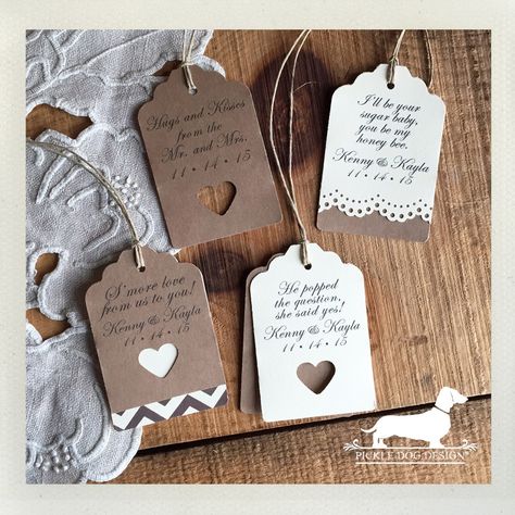 Gift Tags Diy Handmade Wedding, Wedding Tags Ideas, Cricut Tags, Gift Voucher Design, College Grad Gifts, Voucher Design, Green Themed Wedding, Wedding Gift Tags, Gift Tags Diy