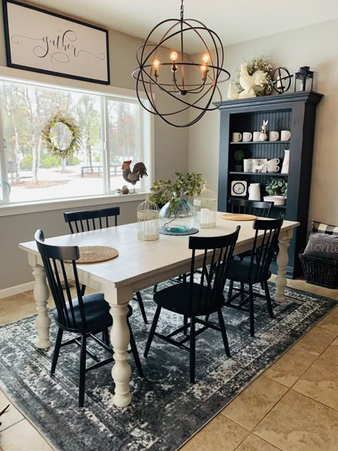 Dining Room Decoration, Farmhouse Dining Rooms Decor, Modern Farmhouse Dining Room, Diy Dining Room, Modern Farmhouse Dining, Rooms Decor, Dining Room Makeover, Farmhouse Chandelier, Elegant Dining Room