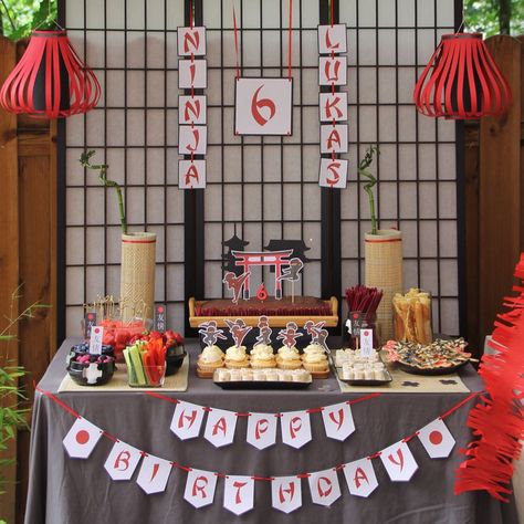 Eat With Chopsticks, Dim Sum Party, Kung Fu Panda Party, Japan Party, Lego Ninjago Birthday, Combined Birthday Parties, Ninjago Birthday Party, Japanese Party, Asian Party