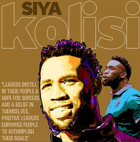 Siya Kolisi - A leader, South African, a captain on Behance Siya Kolisi, Springbok Rugby, Direction Illustration, Illustration Graphic Design, South African, Art Direction, Rugby, South Africa, Party Ideas