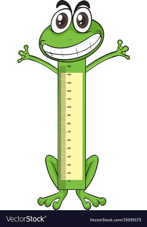 Measuring height scales on paper with frog Vector Image Frog Vector, Height Scale, Earth Day Drawing, Measuring Height, Classroom Background, Kids Growth Chart, Kindergarten Classroom Decor, Kids Workshop, Drawing Lessons For Kids