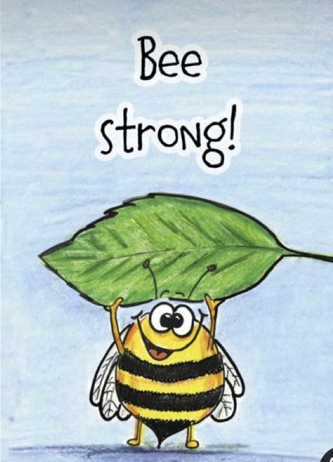 Doodle Bee Draw, Doodle Bee, Strong Drawing, Bee Happy Quotes, Capturing Kids Hearts, Bee Strong, Bumble Bee Craft, Manchester Bee, Bee Craft