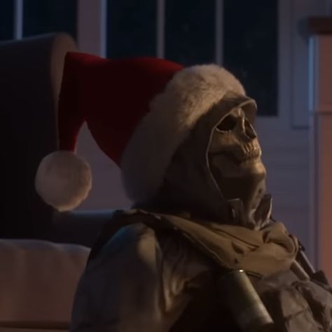 Ghost Cod Christmas, Cod Christmas Pfp, Ghost Cod Wallpaper, Blackout Aesthetic, Christmas Avatar, Cod Pfp, Cod Christmas, Codm Wallpapers, Ghost Cod