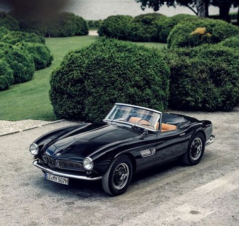 Bmw 507 Roadster, Bmw 507, 1950s Car, Classic Bmw, Vintage Sports Cars, Bmw Classic, Classic Sports Cars, Classy Cars, V8 Engine