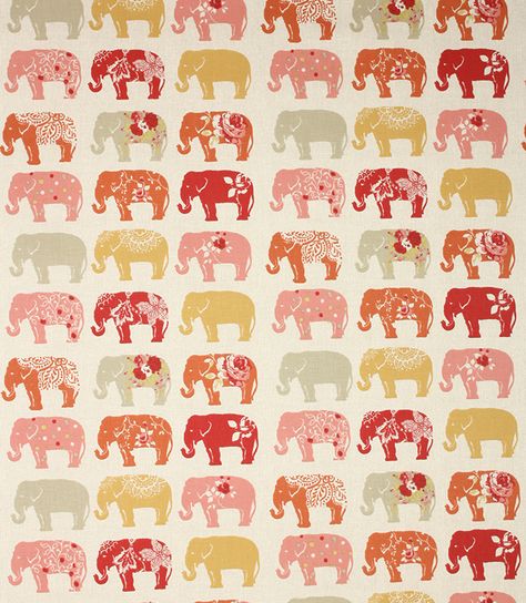 Elephant Curtains, Elephant Print Fabric, Wallpapers For Computer, Curtain Blinds, Colourful Home Decor, Elephant Fabric, Beautiful Elephant, Cover Illustrations, Quilt Backing