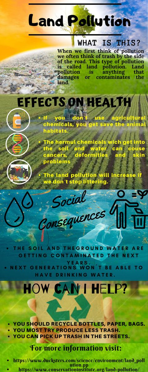 This article is about land pollution. Land Pollution Project, Land Pollution Pictures, Land Pollution Poster, Water Pollution Pictures, Pollution Poster Ideas, Environmental Infographics, Land Pollution, Pollution Pictures, Pollution Poster