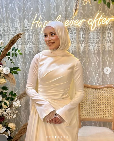 Hijab Simple Wedding Dress, Engagement Hijabi Dresses, Engagement Dress For Hijab, Hijab Dress Party Engagement Simple, Engagement Hijab Dress, Katb Ketab Dresses, Hijabi Engagement Dress, Engagement Dress Hijab, Dresses Soiree