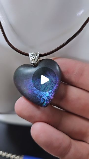 Daniel Cooper on Instagram: "Can't make my mind up... but that spin! 😂🤣  Using nail plates with hairspray and uv resin to make a transfer design.   I used chameleon flakes on the back of the resin before topping with black resin.  Resin jewelry, resin art, resin, jewelry making, resin  #resinart #resin #jewelrymaking" Resin Moon Pendant, Uv Resin Techniques, Wire And Resin Jewelry, Resin Necklace Ideas, Resin Pendant Ideas, Uv Resin Ideas, Resin Pendant Tutorial, Uv Resin Jewelry, Resin Jewelry Pendants