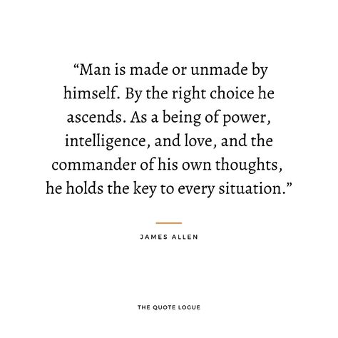 James Allen Quotes, As A Man Thinketh Quotes, As A Man Thinketh, Mental Strength, Daily Meditation, Wise Men, Self Love Affirmations, Love Affirmations, Inspirational Books