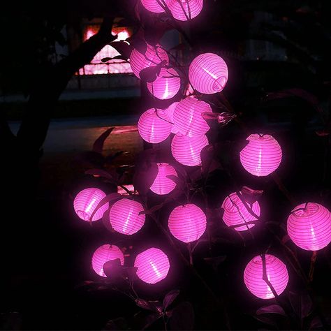 2Pack 6.5Ft 10LED Nylon Cloth Lantern String Lights Pink Ball Light Outdoor for Weddings, Garden, Bedroom Party Decoration, Indoor Teepee Princess Tent Yard Decor Lights : Amazon.ca: Tools & Home Improvement Cloth Lantern, Indoor Teepee, Princess Tent, Pink Lantern, Pink Lanterns, Fabric Lantern, Decor Lights, Lantern String Lights, Garden Bedroom