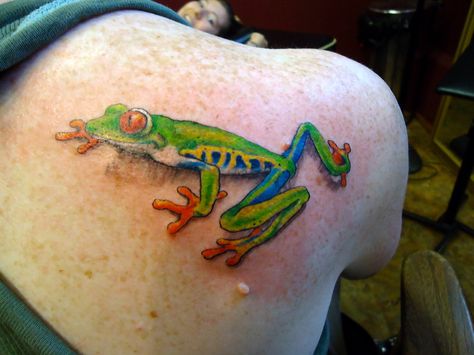 Frog Tattoo Art | tree frog tattoo by ~groveblonde on deviantART Tree Frog Tattoos, Frog Tattoo, Red Eyed Tree Frog, Frog Tattoos, Cute Small Tattoos, R Tattoo, Frog Art, Tree Frog, Great Tattoos