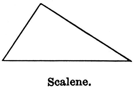 Scalene triangle, varying angles and different length on each side. Scalene Triangle, Free Printable Letters, Math Geometry, Knowledge Quotes, Triangle Design, Printable Letters, Plant Design, Secondary School, Classroom Management