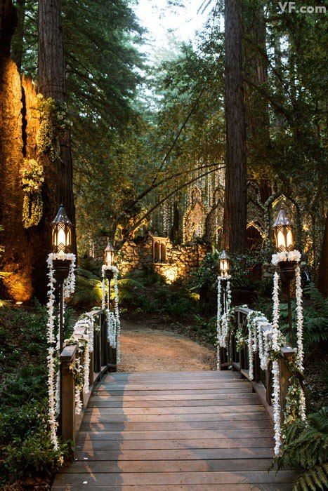 Lotr Wedding, Wedding Slideshow, Big Sur Wedding, Enchanted Forest Wedding, Extravagant Wedding, Enchanted Wedding, Wedding Entrance, Fairy Wedding, Fantasy Wedding