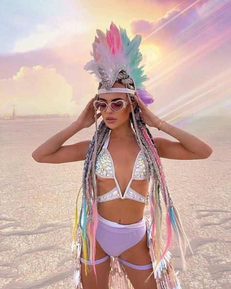 Women's burning man outfit ideas 2022-2023 - by ETERESHOP Gold Rave Outfit, Disco Party Costume, Men Festival Outfit, Festival Headpiece, Rave Babe, Festival Attire, Burning Man Costume, Festival Outfits Rave, Burning Man Fashion