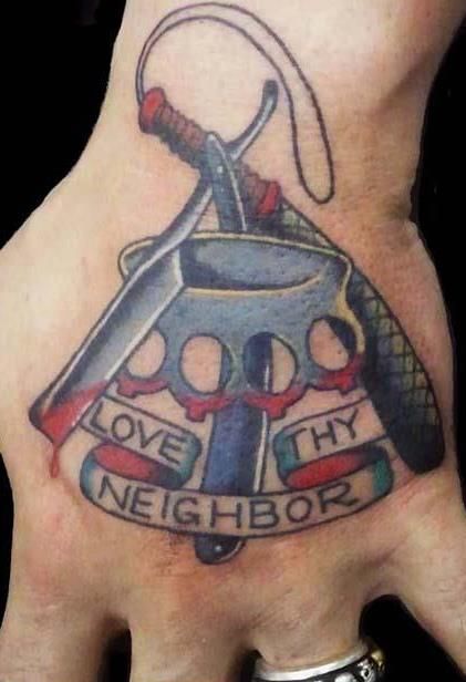 Love Thy Neighborhood Tattoo, Love Thy Neighbor, Nautical Tattoo, Tattoo Life, Neck Tattoo, Life Tattoos, Skull Tattoo, The Neighbourhood, Tattoos