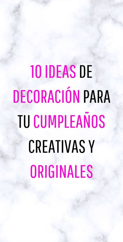 Cuando vamos a cumplir años queremos disfrutar nuestro día a lo grande en compañía de nuestro seres queridos . Podemos divertirnos en nuestro festejo de la mejor manera. Algo súper nice para celebrarlo a lo grande seria una fiesta muy especial, la cual puedes hacer de una temática que te encante, te damos 10 ideas para decorar en tu cumpleaños creativas y originales Rosa Gold, Color Rosa, Rose Gold