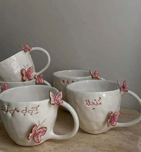 Ceramic Butterfly, Diy Pottery Painting, Engineering College, Ui Ux Designer, I Graduated, Pretty Mugs, Diy Ceramic, Ux Designer, Clay Mugs