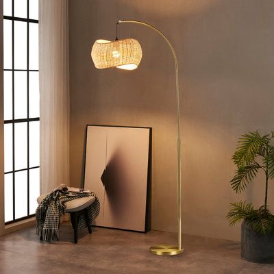 Add a touch of the beach to any room with the Brightech Wave. This 78-inch tall standing floor lamp has a wicker shade that diffuses soft, calming light. Its minimalist design adds a relaxed feel to any space. The Wave is compatible with Alexa, Google Home Assistant, and Apple Homekit, and comes with an energy-saving 9.5W LED bulb that lasts 20, 000 hours (20 years with normal use). It's safe for kids and saves 90% on your electric bill compared to traditional bulbs. The Wave fits in with rustic Floor Lamp By Bed, Office Standing Lamp, Lamps For Living Room End Tables, Bedroom With Floor Lamp, Reading Nook Lamp, Boho Standing Lamp, Unique Floor Lamp, Vintage Standing Lamp, Japandi Floor Lamp