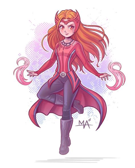 W.i.t.c.h Fanart, Witch Drawing, Witch Wallpaper, Avengers Characters, Sketch Poses, Marvel Drawings, Scarlet Witch Marvel, Marvel Photo, Scarlett Witch