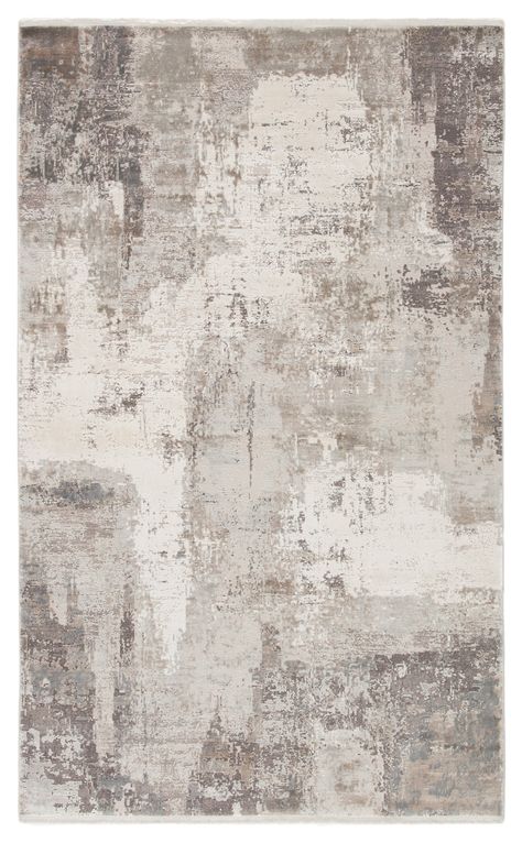 An ethereal elegance defines the stunning Wren collection. The luxurious viscose and acrylic Skyler area rug features a modern abstract design with a unique painterly effect. Understated and airy, the neutral gray, taupe, and ivory colorway complements a myriad of styles and decor. This rug is perfect for your living room, dining room, den, bedroom, or any living space Texture Carpet, Carpet Texture, Taupe Rug, Jaipur Living, Rug Texture, Silver Rug, Modern Carpet, Carpet Design, Minimal Art