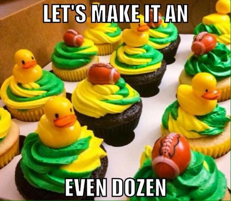 Oregon Ducks Party, Duck Treats, Duck Cakes, Duck Cupcakes, Duck Stuff, Duck Party, Duck Cake, Duck Birthday, 30th Party