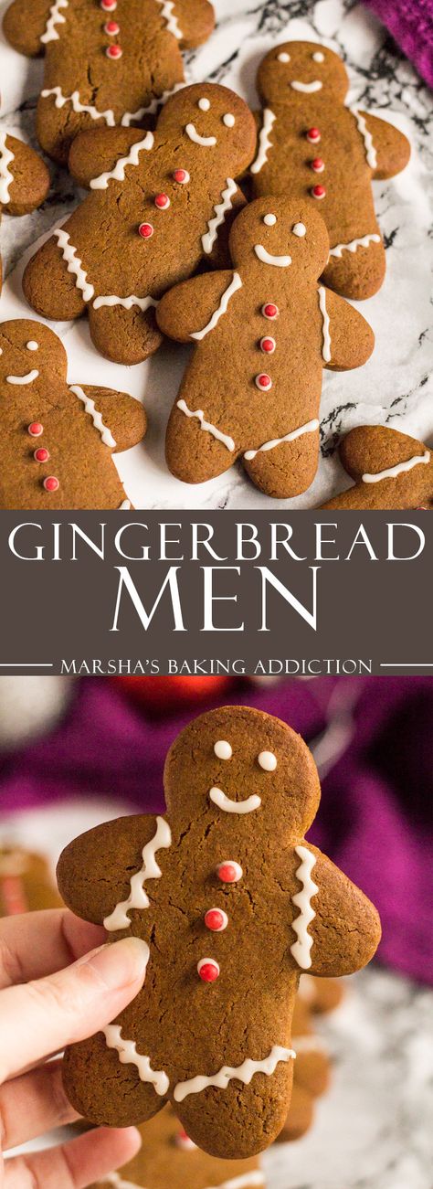 Crisp Gingerbread Cookies, Crispy Gingerbread Cookies Recipe, Ginger Bread Cookies Recipe Easy, Large Gingerbread Man Cookie, Gingerbread People Cookies, Gingerbread People Decoration, Ginger Bread Men Recipe, Gingermen Cookies, Gingerbread Men Decorating Ideas