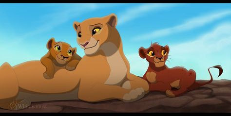 Kiara's little children - Remake by WhiteKimya on DeviantArt Lion King Kiara And Kovu, Lion King Kiara, Lion King Fanart, Lion King Animation, Kiara And Kovu, King Fanart, Lion King Ii, Lion King 3, Lion King Fan Art