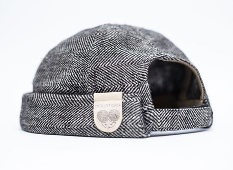 Limited edition docker cap handamde of 100% linen (OEKO-TEX certified) Docker Hat, Hook And Loop Tape, European Linens, Bias Tape, Pencil Holder, Herringbone Pattern, Chevron Pattern, Hook And Loop, Real Leather