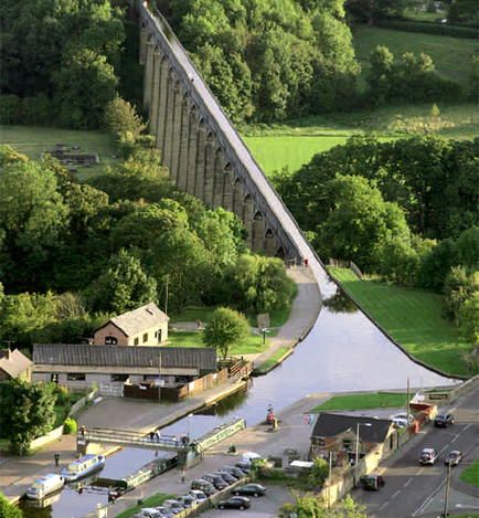 Pontcysyllte Aqueduct and Canal, Wrexham, Wales, UK Gustave Eiffel, Slippery When Wet, Wales Uk, Canal Boat, Body Of Water, Snowdonia, England And Scotland, Grand Canal, Places Of Interest