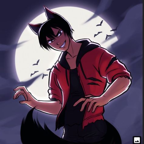 ❤️Julia❤️ on Instagram: “Almost Halloween 🎃 and I’m going as a werewolf like Aaron but I won’t wear red eye contacts cause I kinda look scary but I will wear his…” Katelyn Aphmau, Aphmau Kawaii Chan, Werewolf Eyes, Aphmau Wallpaper, Aphmau Youtube, Werewolf Drawing, Aarmau Fanart, Aphmau Pictures, Aphmau And Aaron