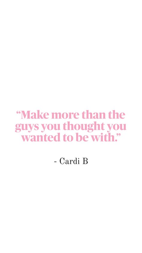 Cardi B quote, inspirational quote, bad b quote Bad B Quotes, Baddie Sayings, That Girl Quotes, Cardi B Quotes, Quotes Gif, Confidence Boosters, Quote Inspirational, Post Quotes, Anger Issues