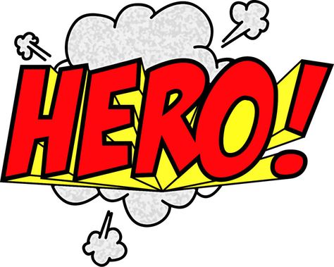 HERO - Superhero Action Word Troom Troom, Superhero Clipart, Comic Text, Super Woman, Brand Archetypes, Comic Book Superheroes, Super Man, Best Superhero, Action Words