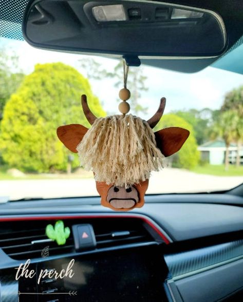 Cattle Rearing, Stained Glass Window Clings, Cow Ornaments, Christmas Easy, Mirror Accessories, Fashion Cowboy Boots, Rear View Mirror Accessories, Rear View Mirror Decor, Mirror Hanging