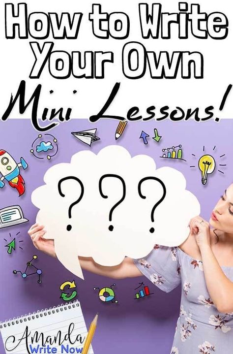 Now, I know that this article is titled “How to WRITE Your Own Mini Lessons” but I’m going to be completely honest and let you know I rarely actually write my mini lessons down. All I really do is write down is the skill I’m going to teach in my plan book and on the board, locate the appropriate materials depending on what I’m teaching and I’m ready. It’s that simple. Mini Lesson Ideas, Setting Up A Classroom, Middle School English Classroom, High School English Lessons, Writing Conferences, Writing English, Argumentative Writing, Language Arts Teacher, Writing Instruction