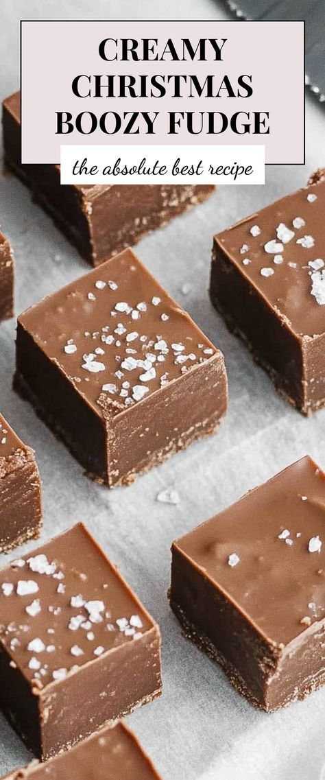 Image for Creamy Christmas Boozy Fudge Velvetta Fudge, Rum Fudge Recipe, Boozy Fudge, Boozy Baking, Baileys Fudge, Eggnog Fudge, Clematis Varieties, Holiday Fudge, Christmas Fudge