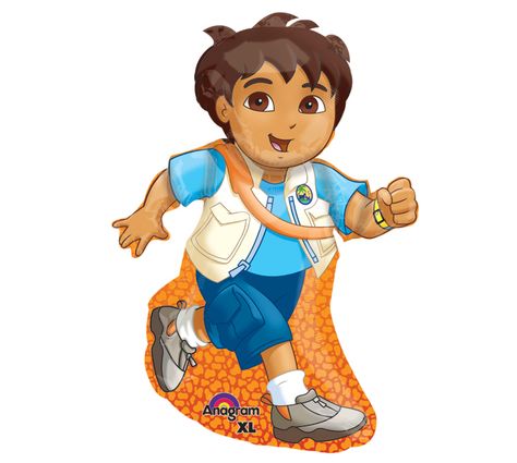 Diego 42" Mylar Balloon Go Diego Go Birthday Party, 40 Balloons, Diego Go, Go Diego Go, Dinosaur Balloons, Jumbo Balloons, Balloon Shapes, Dora The Explorer, Mylar Balloons