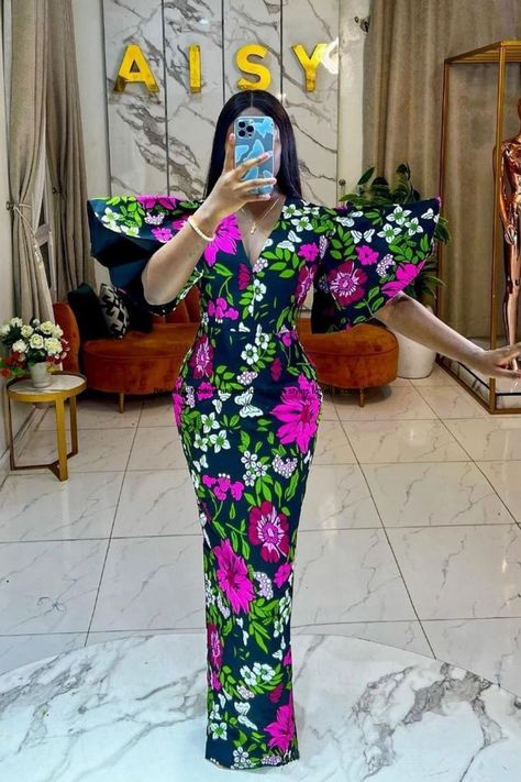 Ankara Straight Gowns, Ankara Long Gown Styles For Ladies, Dresses Ankara, Ankara Dress Designs, Ankara Long Gown, Beautiful Ankara Styles, Trendy Ankara Styles, Ankara Long Gown Styles, African Prom Dresses