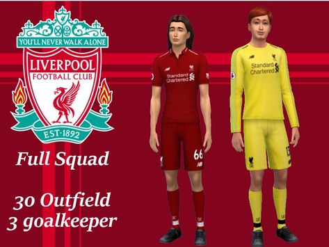 Male Clothing, Arkham City, You'll Never Walk Alone, Liverpool Football Club, Sims 4 Cas, Sims Community, Liverpool Football, Workout Sets, Sims 4 Cc