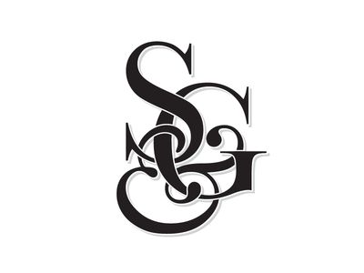 Monogram G And S Letters Love, S And G Letters Love, Sg Tattoo Letter Design, S Letter Tattoo, Gs Monogram Logo, Sg Monogram, Letter G Tattoo, Letter G Monogram, Gs Logo