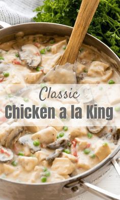 Quiche Chorizo, Chicken A La King Recipes, Chicken Ala King, Ala King, Chicken A La King, Resep Pasta, Diner Recept, Turkey Dishes, Best Comfort Food