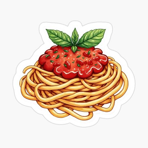 Pasta Illustration Graphics, Sticker Printouts, Italian Stickers, Pasta Sticker, Italy Stickers, Pasta Illustration, Hight Light, Books Stickers, Stickers Journaling