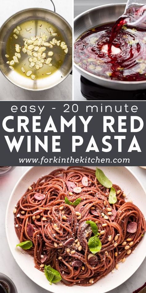 Wine Sauce Pasta Recipes, Creamy Red Wine Sauce, Dishes With Red Wine, Pasta With Red Wine, Dinner Recipes With Red Wine, Red Wine Meals, Red Wine Pasta Recipes, Recipes That Use Red Wine, Red Cooking Wine Recipes