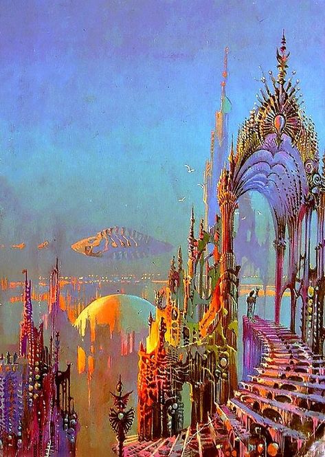 Bruce Pennington, Futuristic City, The Sky, The World, Art