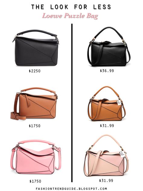 See the best Loewe Puzzle bag dupes under $60 on Fashion Trend Guide. Loewe Bag Outfit, Loewe Bag Puzzle, Loewe Puzzle Bag Outfit, Loewe Puzzle Bag, Loewe Bags, Loewe Puzzle, Puzzle Bag, It Bag, Loewe Bag