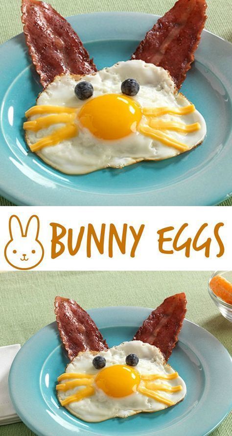 Bunny Eggs. See how to make them. Bunny Eggs, Easter Breakfast, Decorações Com Comidas, Food Art For Kids, Easter Brunch Food, Latin Food, Easter Brunch, Fun Kids Food, An Egg