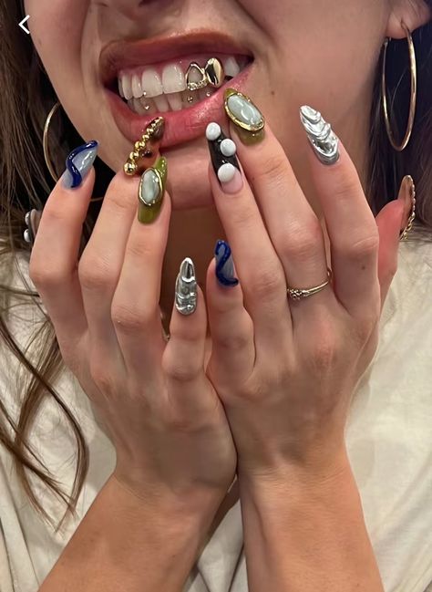 Nail Art Inspo, Hippie Nails, Girls Nails, Minimalist Nails, Fire Nails, Dream Nails, Funky Nails, Summer Nail, Chic Nails